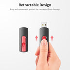 RAOYI 10Pcs 16GB USB Flash Drives Slide Retractable Memory Stick Bulk USB 2.0 - Image 5
