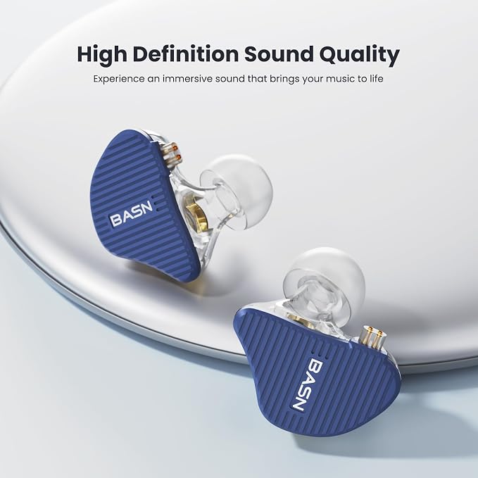 BASN Mix-PD in Ear Monitor, 1Planar Driver + 1Dynamic Driver HiFi IEM Earphones - Image 2