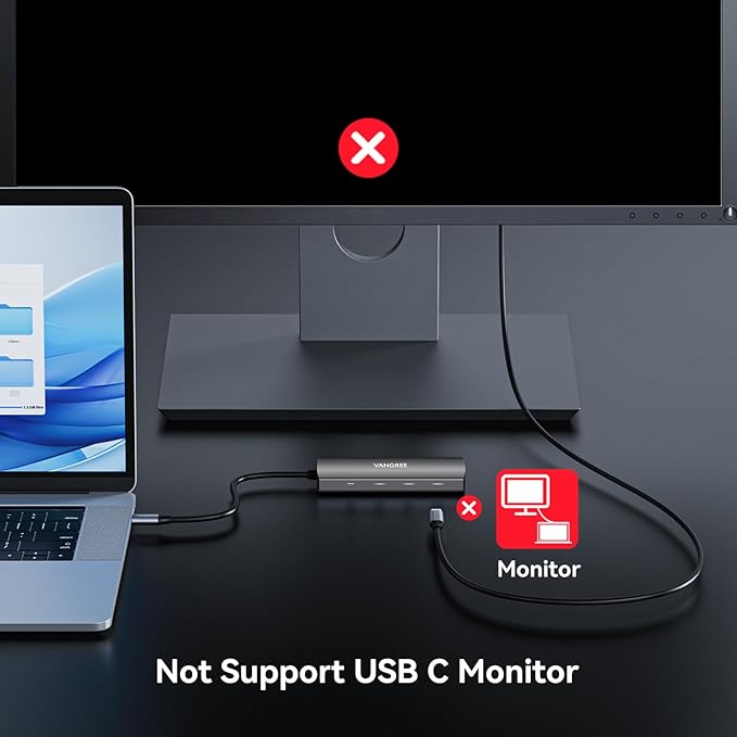 VANGREE USB C Hub, 3 USB 3.2 Gen 2 Ports - Image 8