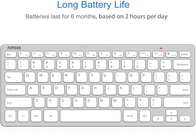 Arteck 2.4G Wireless Keyboard Ultra Slim and Compact Keyboard - Image 4