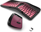 Ergonomic Wireless Keyboard and Mouse Set Wireless Keyboard Silent Mice Set by Unknown