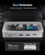 ORICO 1 TB External SSD Docking Station, SSD Expansion + Hub Extension - Image 3