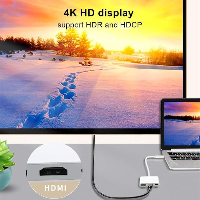 AIRSKY USB-C Digital Av Multiport Adapter, USB C to HDMI Adapter - Image 7