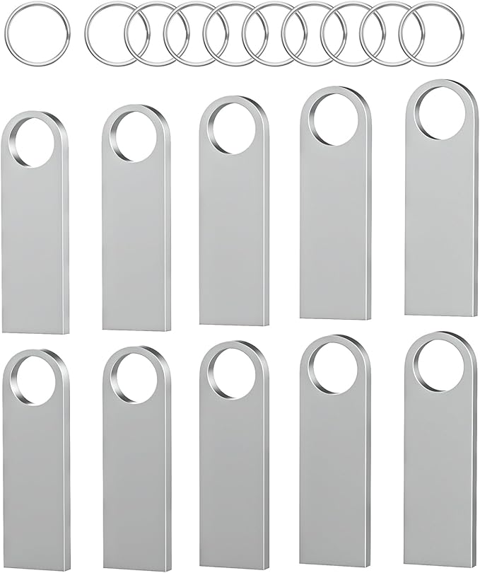 ABLAZE 2GB Flash Drive 10 Pack, Metal USB 2.0 Thumb Drives - Image 7