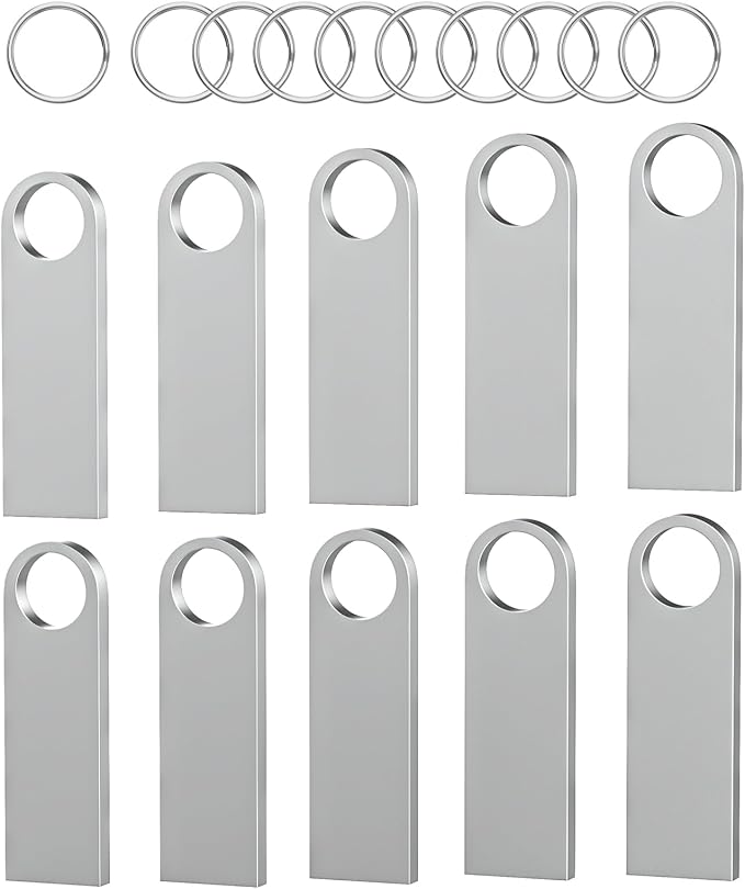 ABLAZE 8GB Flash Drive 10 Pack, Metal USB 2.0 Thumb Drives - Image 7