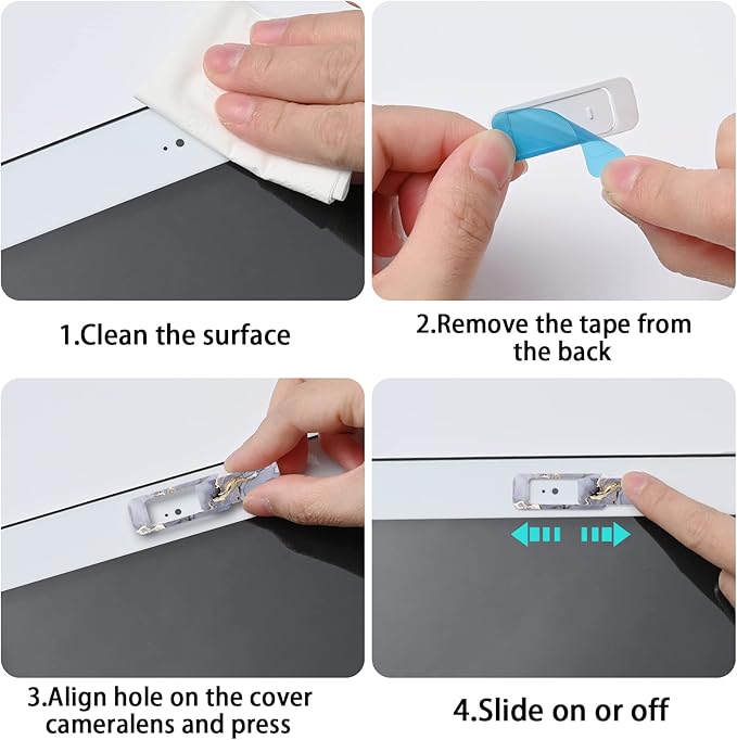 Webcam Cover, 3 Pieces, Laptop Camera Cover, Privacy Shielding Capacity is - Image 6