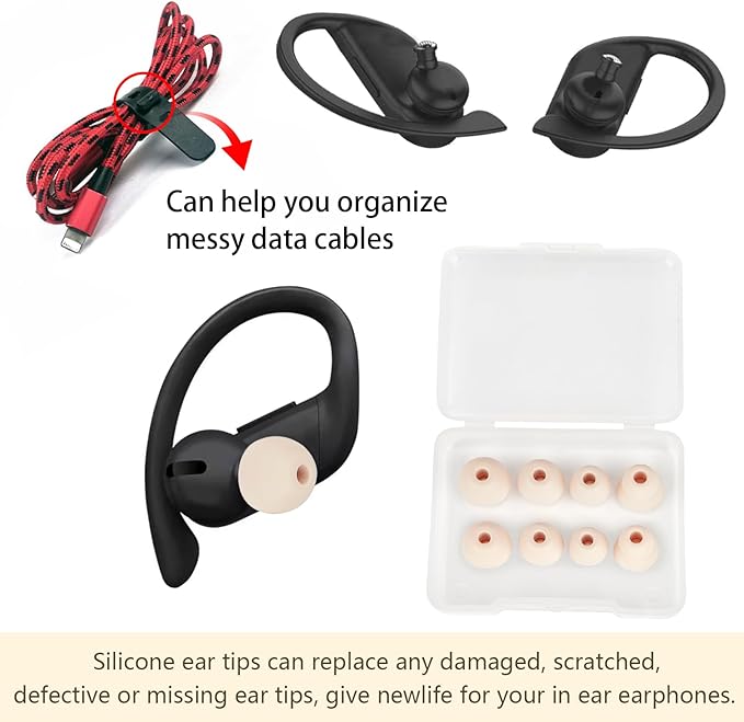 Silicone Replacement Earbud Tips Ear Tips Compatible - Image 4
