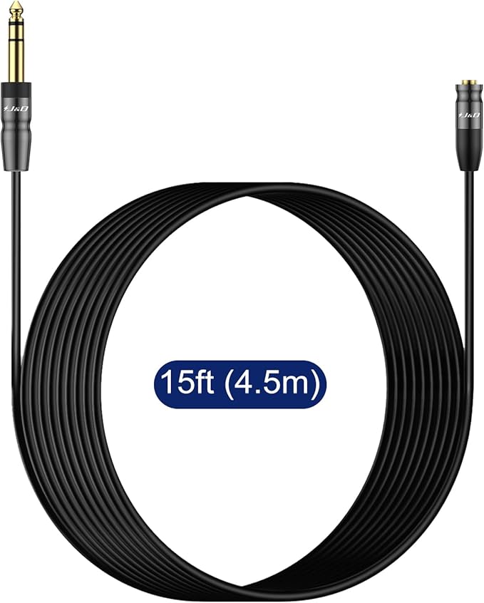 J&D 1/4 inch to 3.5mm Headphone Adapter, Heavy Duty Copper Shell Connecter - Image 7