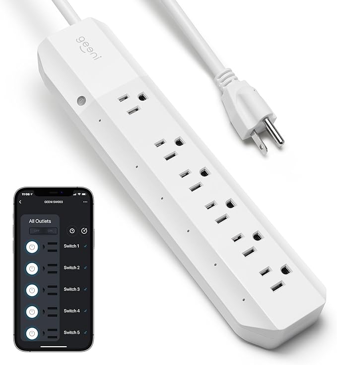 Geeni Smart Surge Protector Power Strip by Geeni