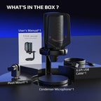 Fifine USB Microphone for PC Gaming, Computer Desktop Streaming Microphone - Image 9
