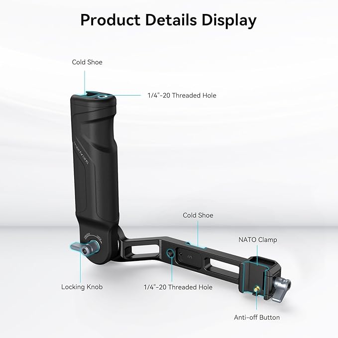 SmallRig Plastic Lightweight Adjustable Handle Sling Handgrip Only - Image 2