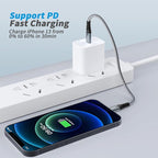 ohbox 1FT USB-C to Lightning Cable 2Pack, MFi Certified Type C iPhone Charger - Image 3