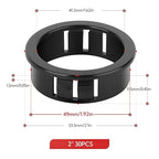 30PCS 2" Black Cable Snap Bushing Grommet, Snap in Cord Bushing Protect Cables - Image 5