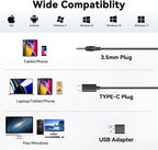 Wantek Headset with Microphone for PC Wired Headphones - Image 6