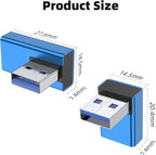 AreMe 90 Degree USB 3.0 Adapter 4 Pack, Up and Down Angle, Left and Right Angle - Image 7