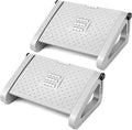 2 Pcs Foot Rest for Under Desk at Work, Ergonomic 6 Heights Adjustable Footrest by Beeveer