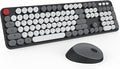 Wireless Keyboard and Mouse, KOOTOP Cute Keyboard and Mouse, 2.4G Wireless by Kootop