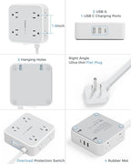 TESSAN Surge Protector Power Strip 15 Ft Cord, 8 Widely Spaced Outlets - Image 7