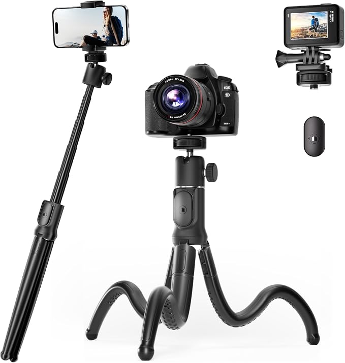 UBeesize Extendable Phone Tripod, Flexible Tripods by UBeesize