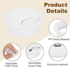 uxcell 8 Pcs 50mm Desk Grommet, Plastic Cable Hole Cover, Wire Cord Cable - Image 3