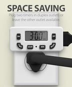 Fosmon Digital Timer for Electrical Outlets, Indoor 24 Hour Light Timer - Image 5