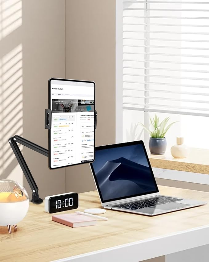 Tablet Stand for iPad, Aluminum Multi-Angle Adjustable Tablet Holder, - Image 4