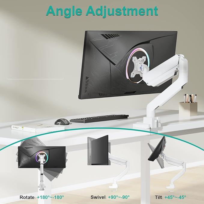 WALI Ultrawide Monitor Arm for 13 to 49 Inch Heavy Duty Curved Screens - Image 7