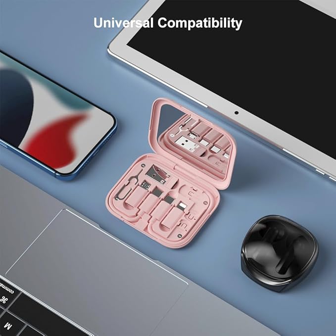 USB-C to USB Adapter, USB C Male Cable Box Contains Makeup Mirror/USB C - Image 3