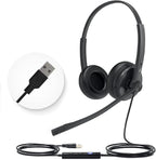 Yealink UH34 USB Headset with Mic, Stereo Wired Headphones with Noise by RedefineYourWorkplace