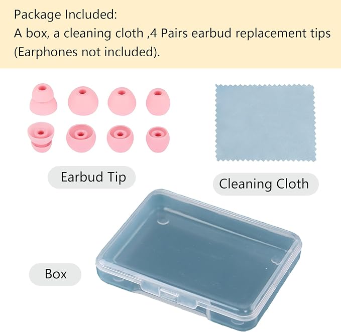 Replacement Earbud Tips Silicone Ear Tips Compatible - Image 7