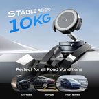 360° Rotation Clip on Car Phone Mount, 2 IN 1 Adjustable Magnetic Car Phone - Image 5