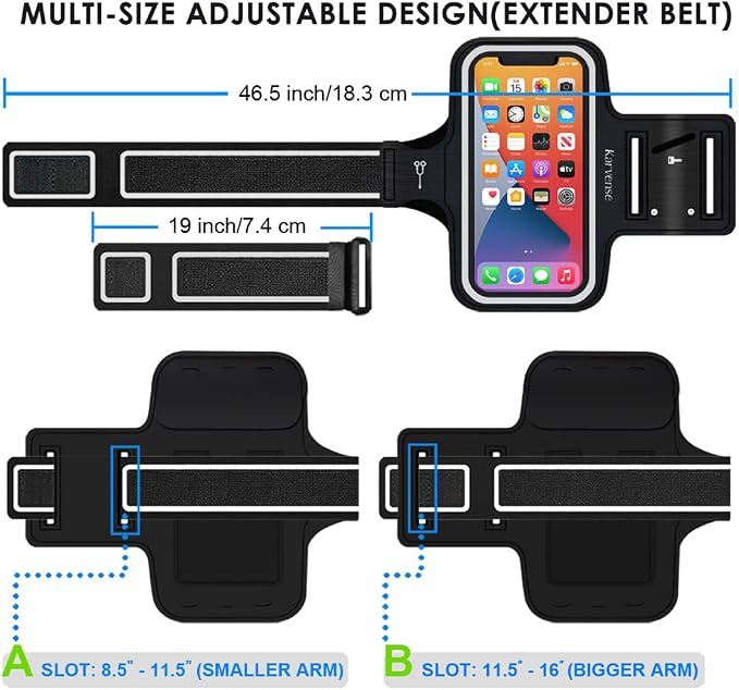 Phone Holder for Running, Karvense Phone Arm Bands for Running Exercise Workout - Image 4