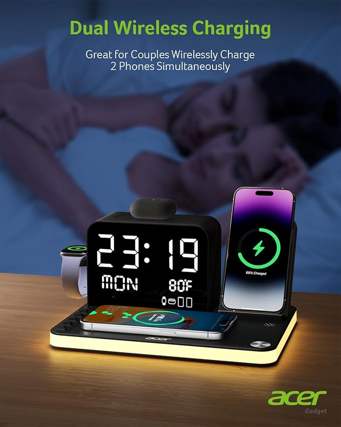 acer 7-in-1 Wireless Charging Station: Charger Stand - Image 4