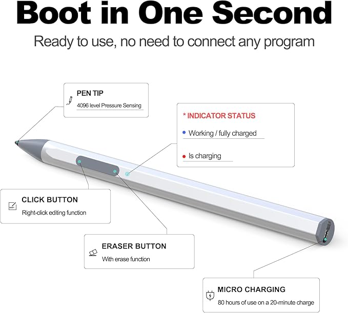 ASUS Stylus Pen for Transformer/Vivobook Flip/Notebook Touchscreen Laptop/Tablet - Image 4