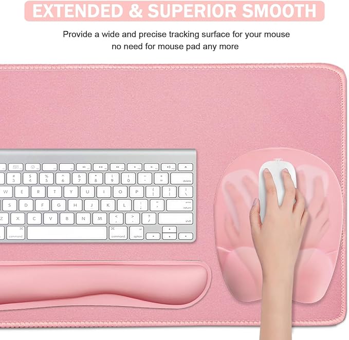 WB WEIRDBEAST Keyboard Wrist Rest Large Mouse Pad Wrist Support - Image 3