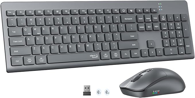 MEETION Wireless Keyboard and Mouse, Silent Bluetooth Keyboard Mouse Set by MEETION