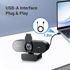 N newline 4K Webcam for PC, PDAF/CDAF Autofocus, 1080P@60FPS, 79° FOV, Auto - Image 6