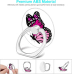 Bonoma Finger Ring Stand, 3 Pack Butterfly 360 Degree Rotation Phone Ring Stand - Image 2