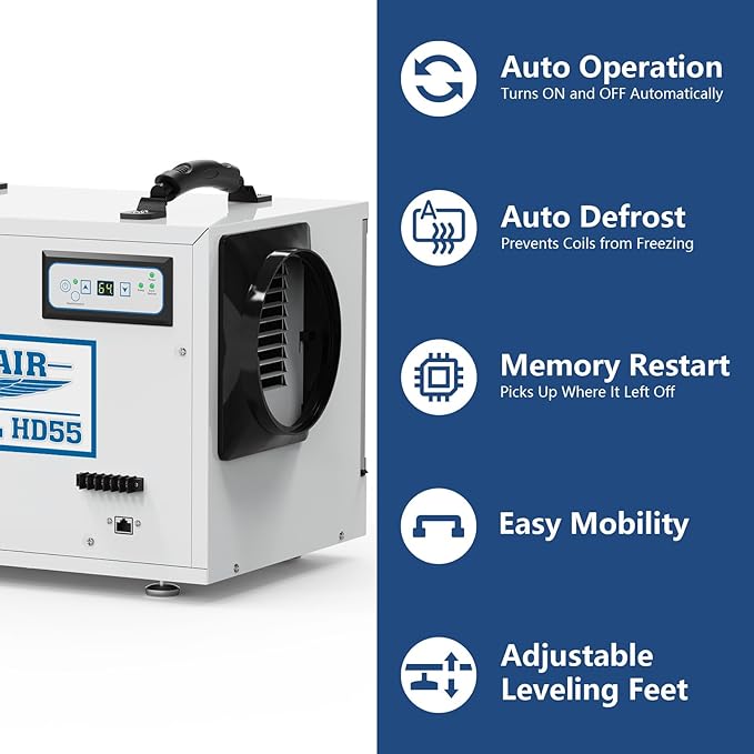 ALORAIR 120 Pints Commercial Dehumidifier - Image 4