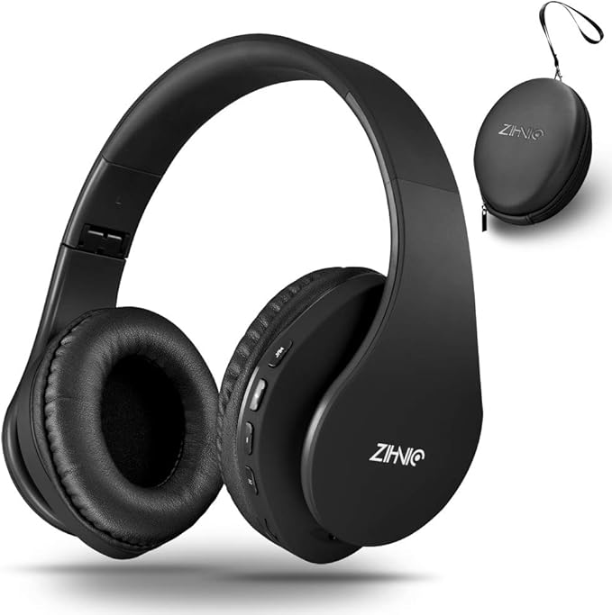 ZIHNIC Bluetooth Headphones Over-Ear, Foldable Wireless and Wired Stereo by ENJOYMUSICLIFEWITHZIHNICHEADPHONES