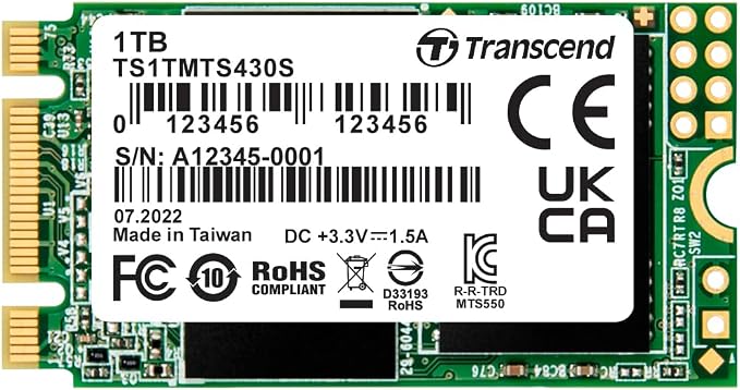 Transcend 1TB M.2 2242 SATA III SSD by Transcend