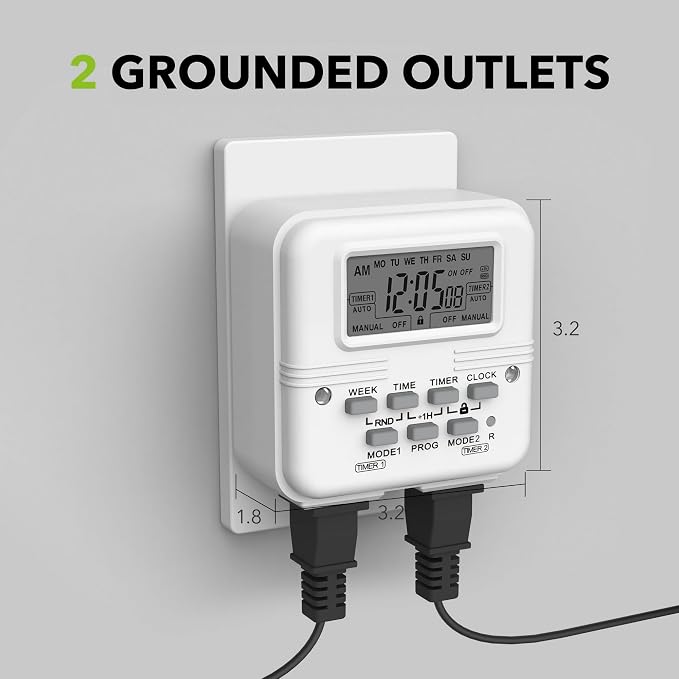 BN-LINK Digital Timer Outlet 7 Day Programmable Digital Outlet Timer - Image 5