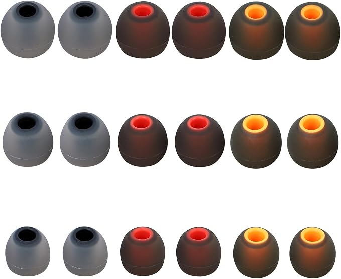 Silicone Replacement Earbud Tips Fit Most In-Ear Earbuds by Unknown