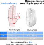 TECKNET Rechargeable Jiggler Wireless Mouse 4800 DPI Silent USB A & Bluetooth - Image 3