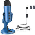 ZealSound Podcast Microphone for PC, Noise Cancellation USB Mic by zealsound