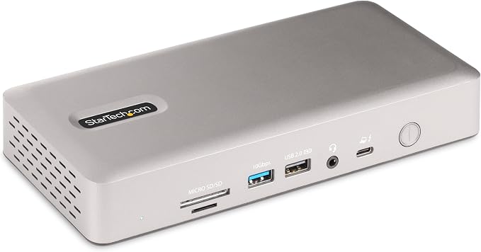 StarTech.com Universal USB4 & Thunderbolt 4 Docking Station, Quad Display on by StarTech