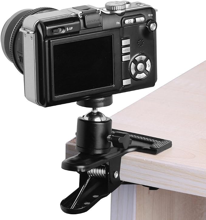 SLOW DOLPHIN Tripod Camera Clip Clamp Flash Reflector Holder Mount - Image 3