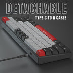 60% Mechanical Gaming Keyboard, Mixed Color Keycaps Gaming Keyboard - Image 6