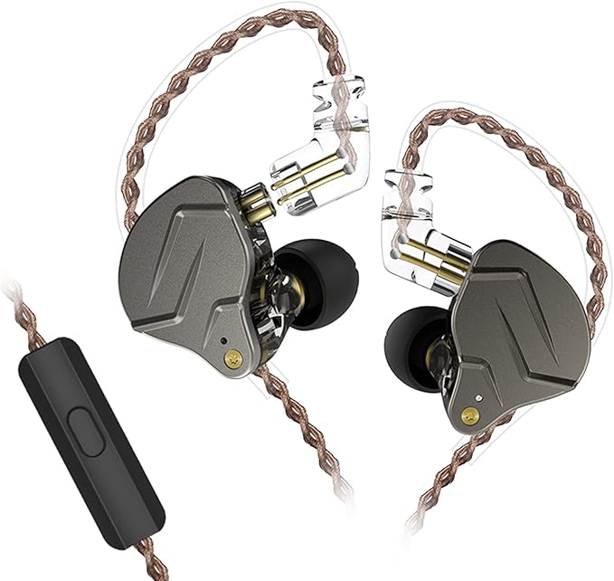 KZ ZSN Pro Dual Drivers 1BA 1DD in Ear Earphones HiFi Power Bass Earbuds by CCA