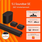 VIZIO 5.1 Soundbar SE, Wireless Subwoofer, Surround Sound w/Dolby Atmos & DTS:X - Image 2